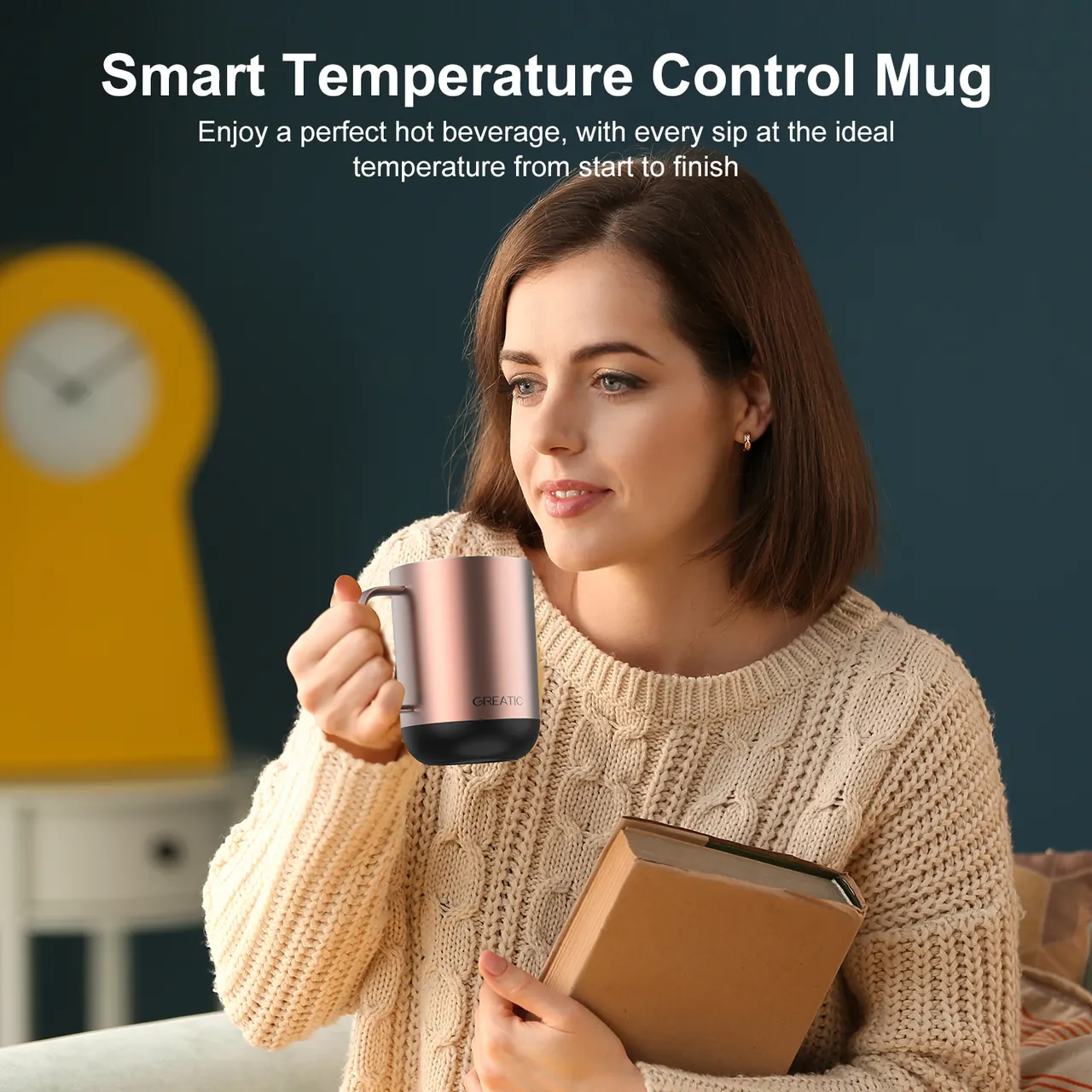 GREATIC GT-1 14oz Smart Mug mit Temperaturregelung in Roségold