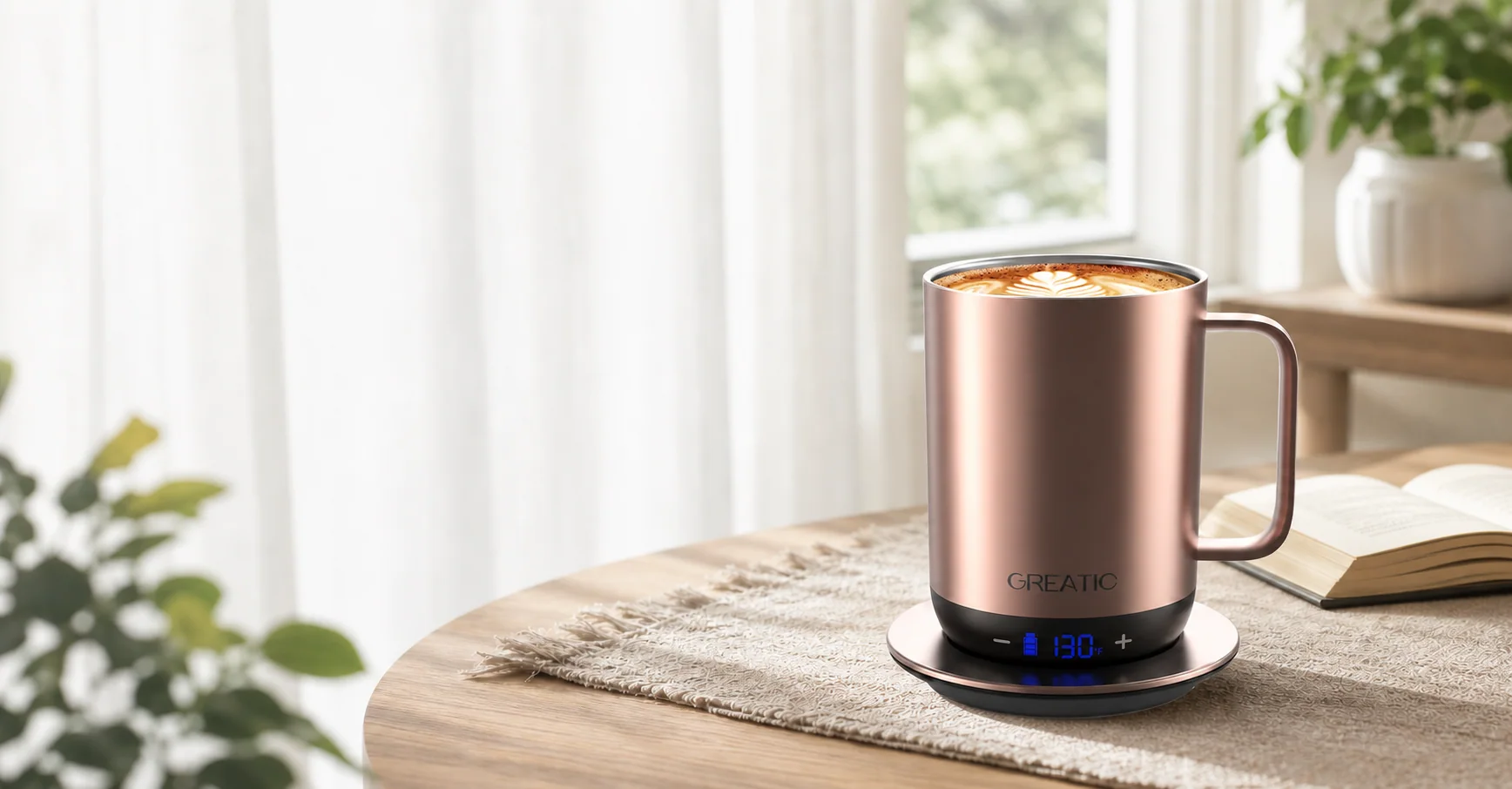 GREATIC smart mug in an everyday setting