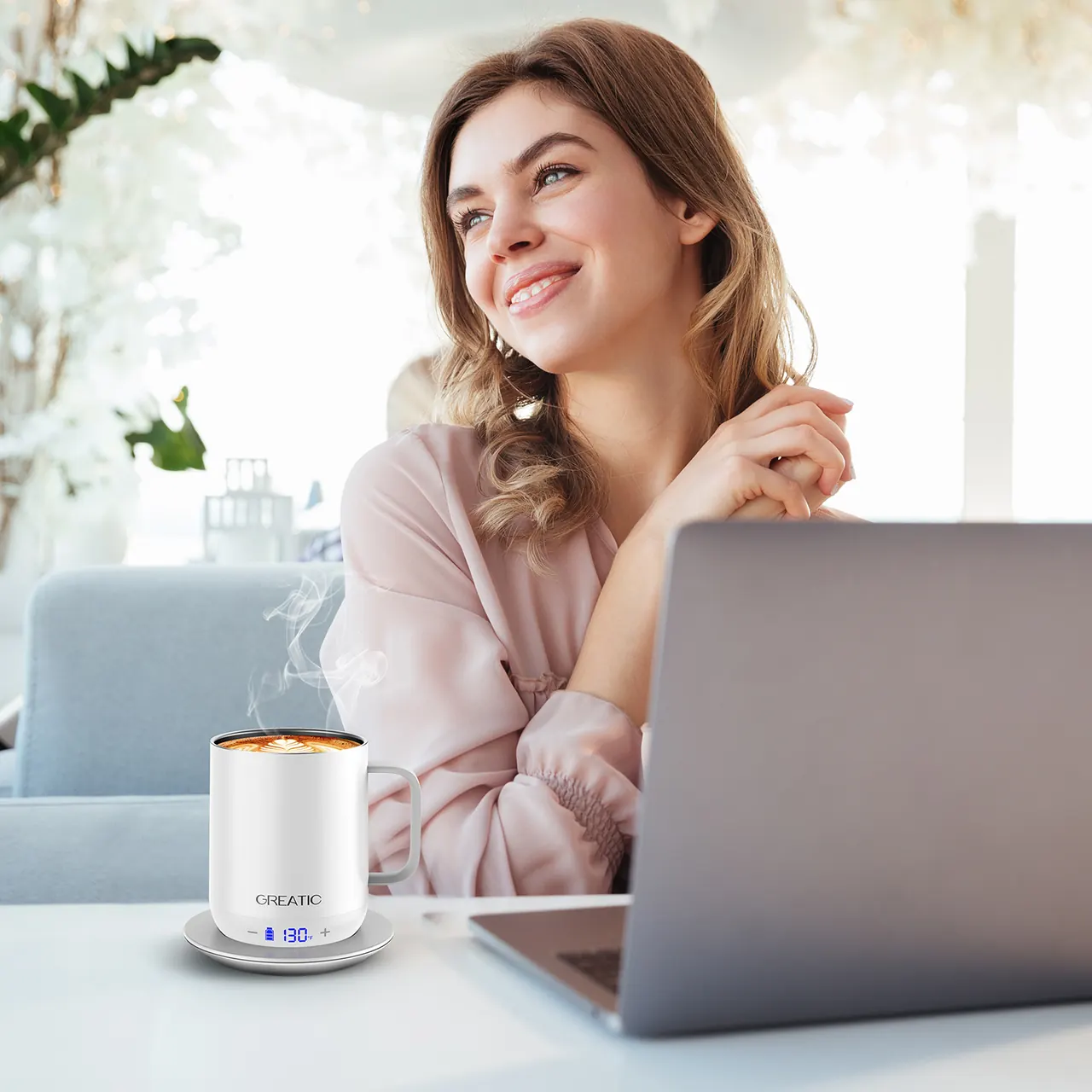 GREATIC GT-1 10oz Blanc tasse intelligente à contrôle de température — image produit 8