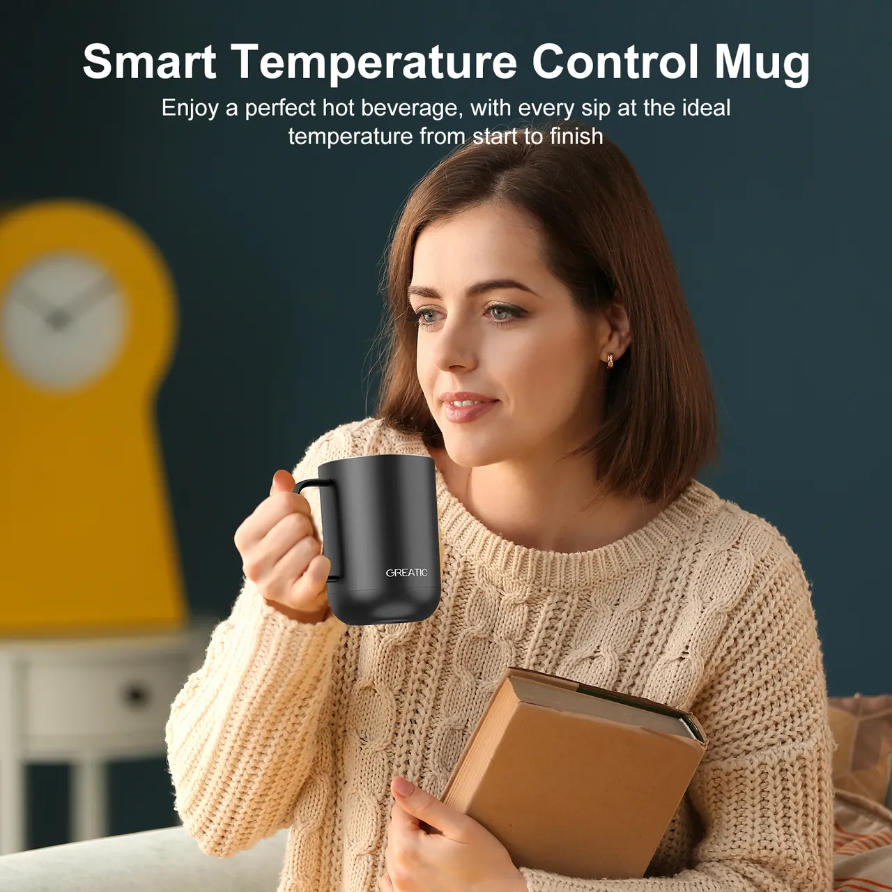 GREATIC GT-1 14oz Nero tazza con controllo intelligente della temperatura — immagine prodotto 2