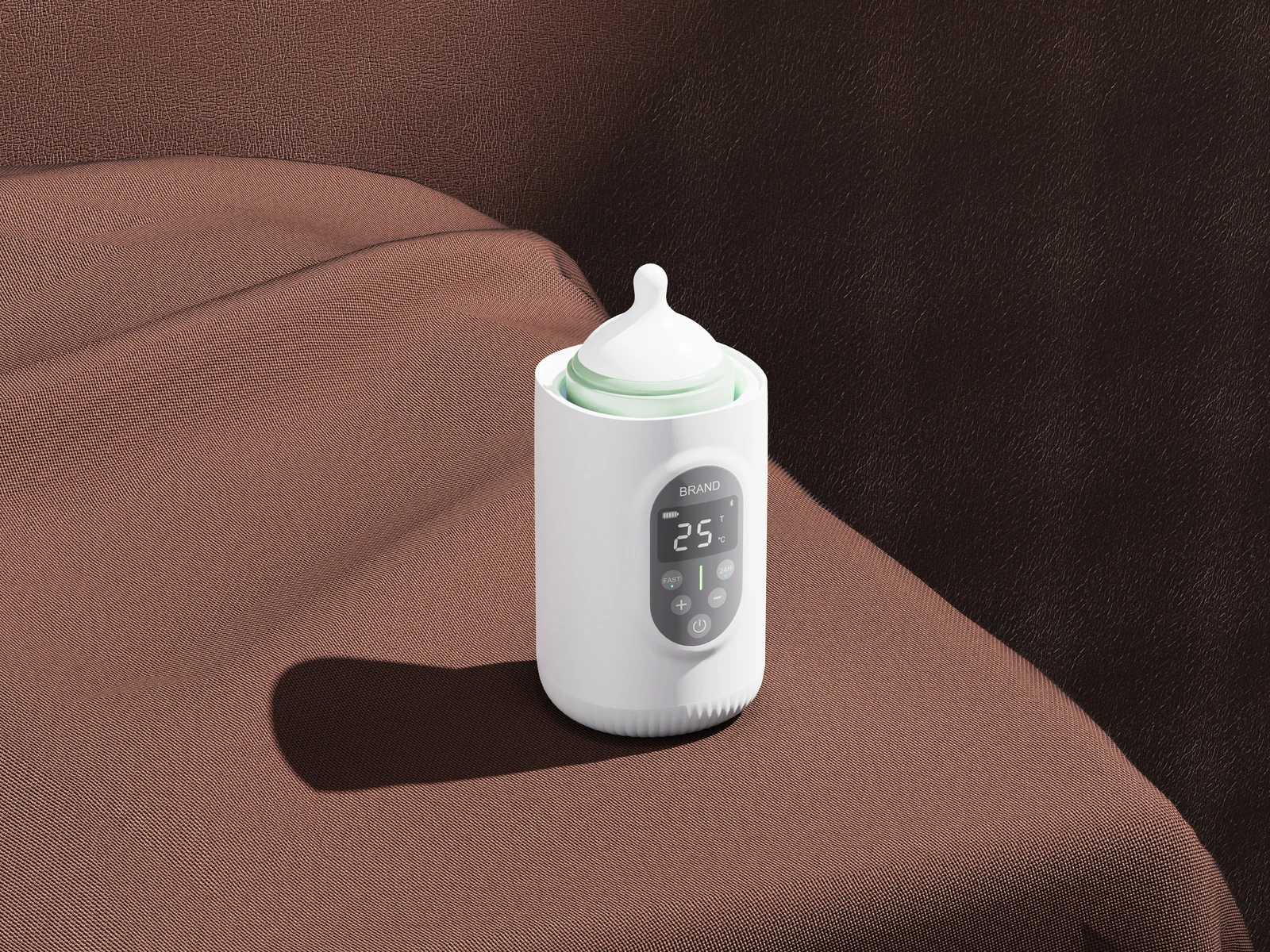 GREATIC bottle warmer in a calm home feeding-preparation setting